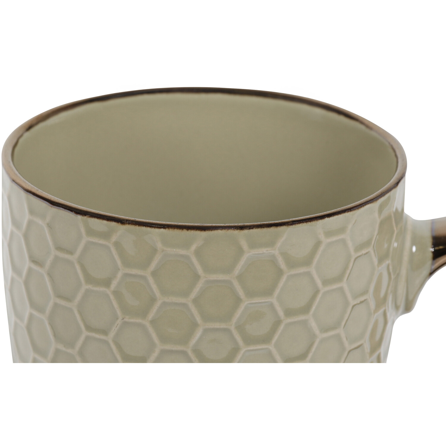 Jumbo Embossed Metallic Rim Mug Image 5