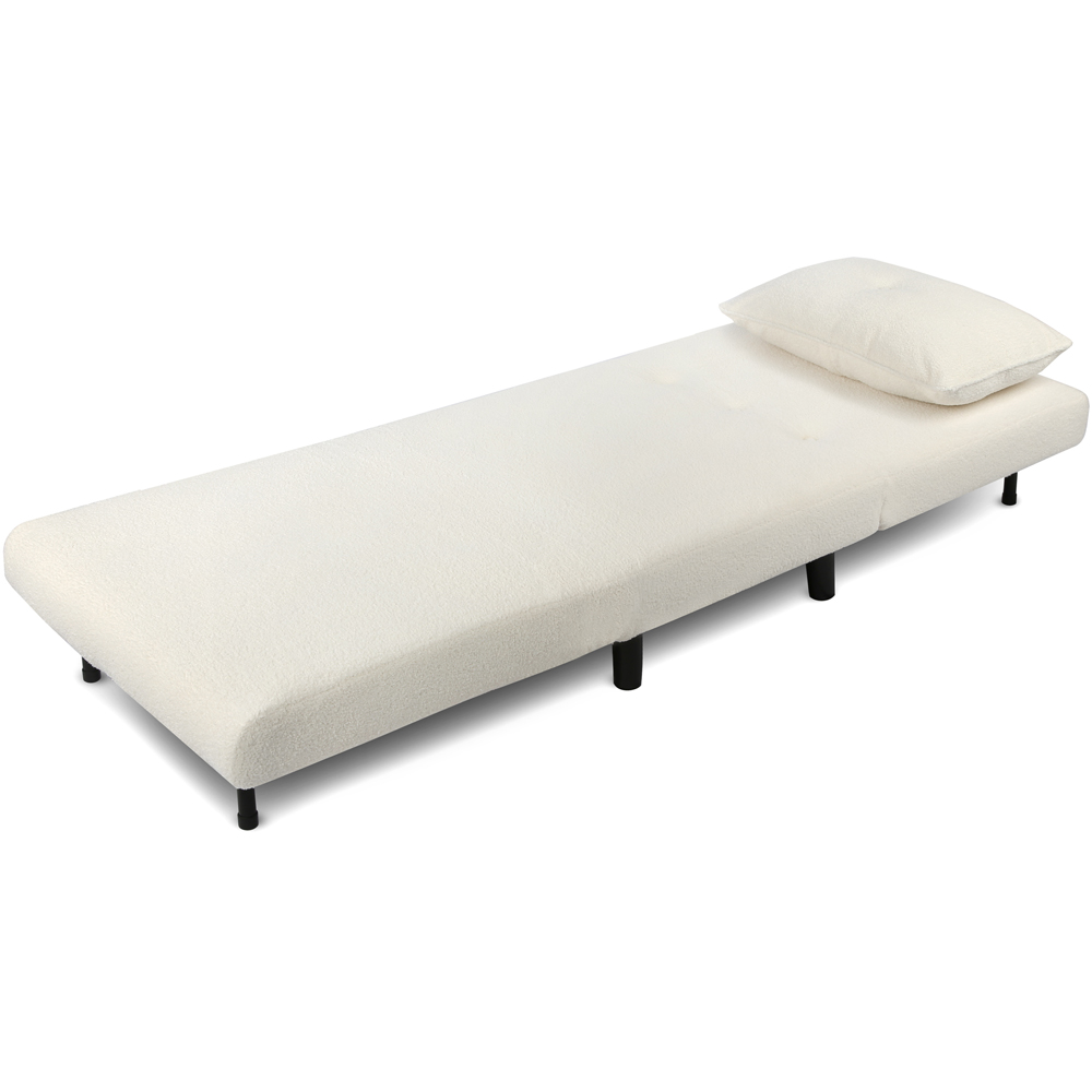 Aurora Single Seater Boucle Sofa Bed Image 4