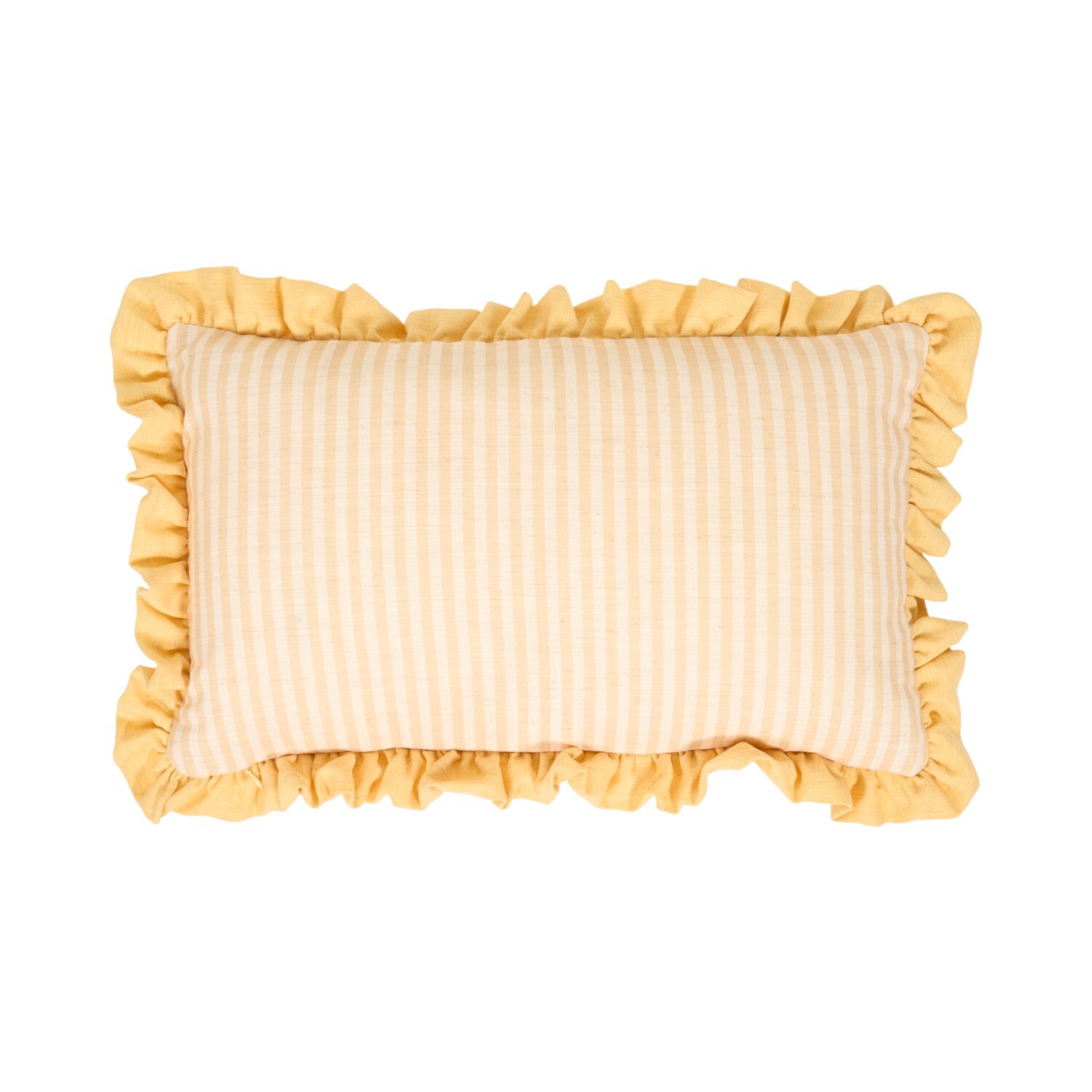 Daisy Frill Cushion Yellow Image 4