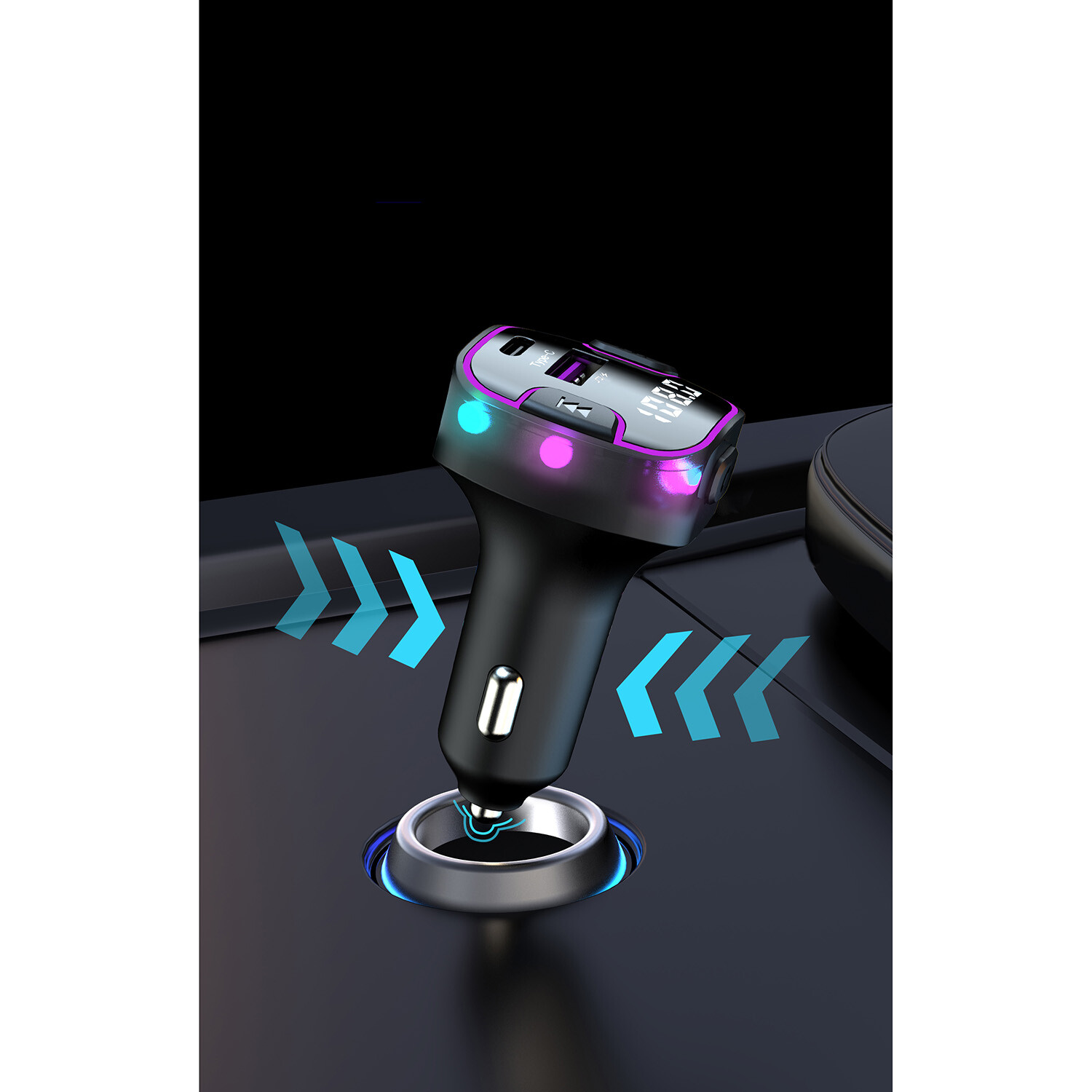 Carkit Car FM Transmitter - Black Image 7