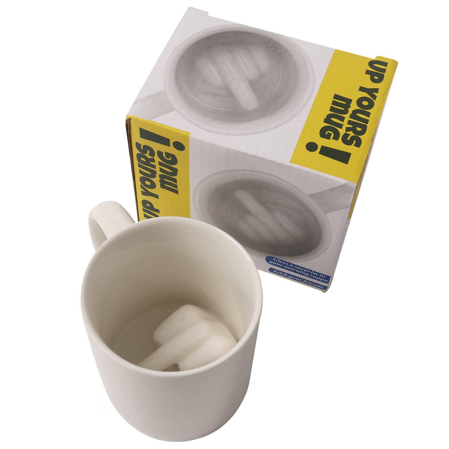 Up Yours Mug - White Image 2