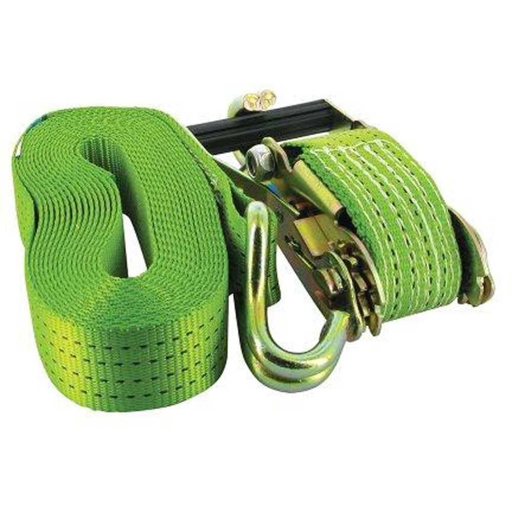 Silverline Ratchet Tie Down Strap J-Hook 8m x 50mm Image 3