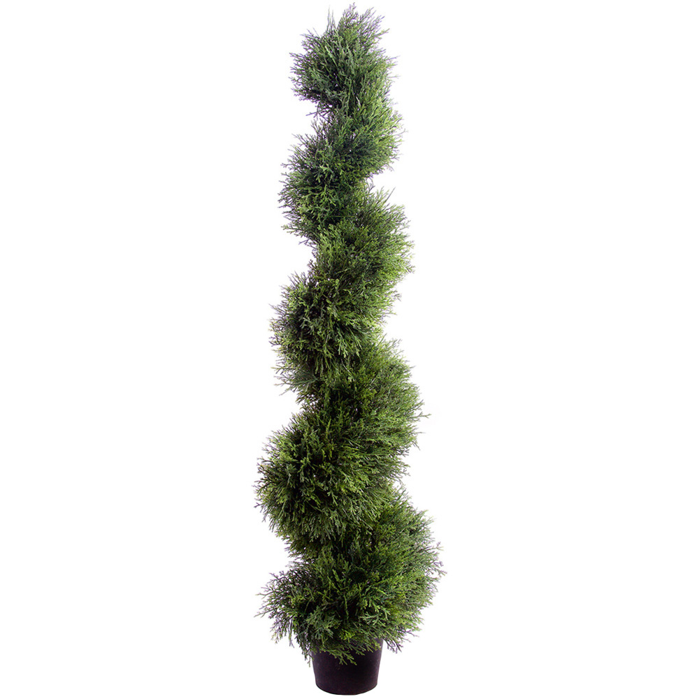 4ft Cedar Spiral Topiary Tree Image 1
