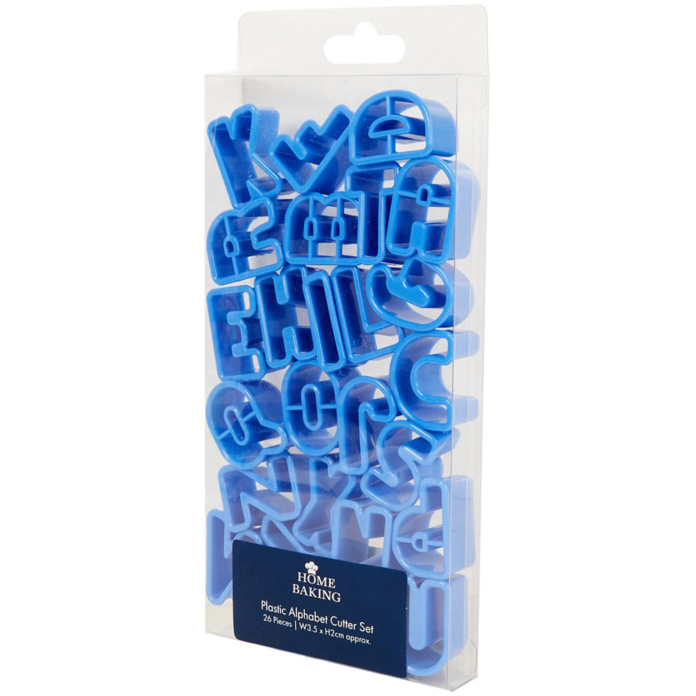 26 Piece Plastic Alphabet Set - Light Blue Image 2