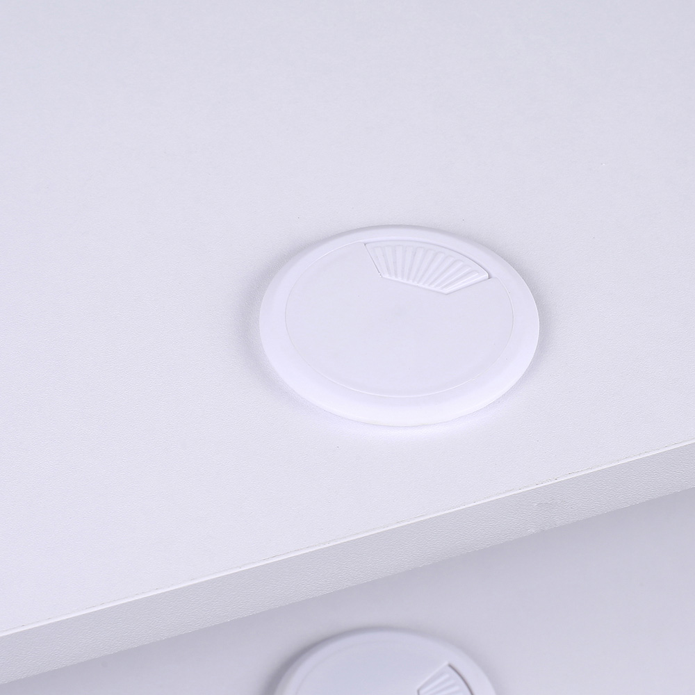 Living and Home Open Shelf White Wall Mounted TV Stand Image 4