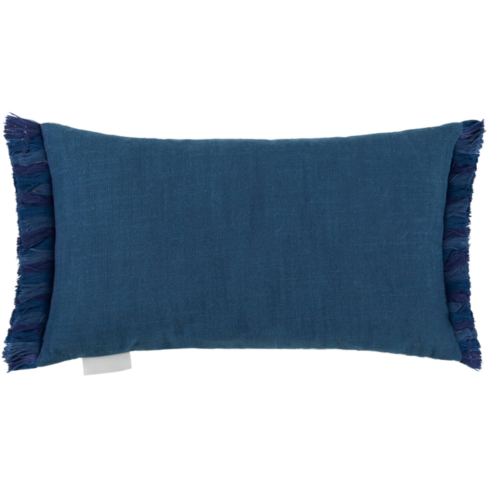 Voyage Maison Glenaire Cobalt Printed Feather Filled Cushion 30 x 50cm Image 3