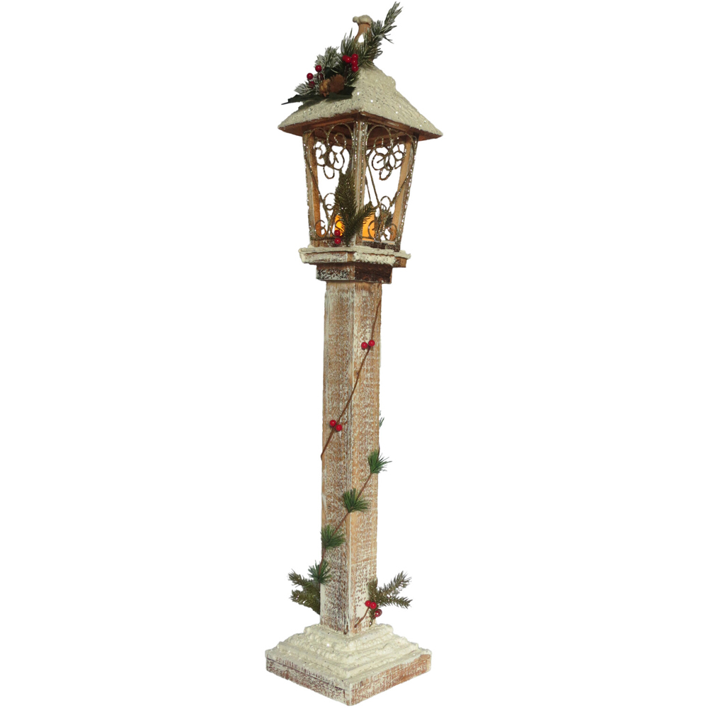 Flicker Candle Snowy Lantern - Multicolour Image 7