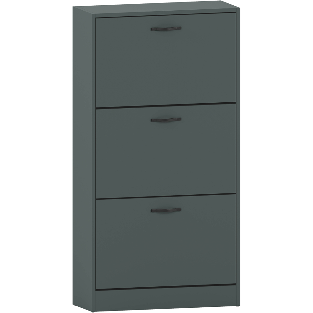 Vida Designs 3 Drawer Green Shoe Cabinet Image 2
