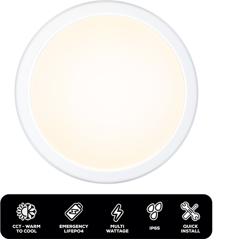 TCP Emergency Bulkhead Wall and Ceiling Light Image 8