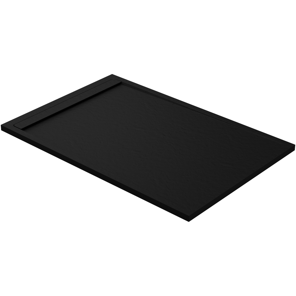 Bathstore 30mm Black Slate Rectangular Shower Tray with Waste 1400 x 800mm Image 4