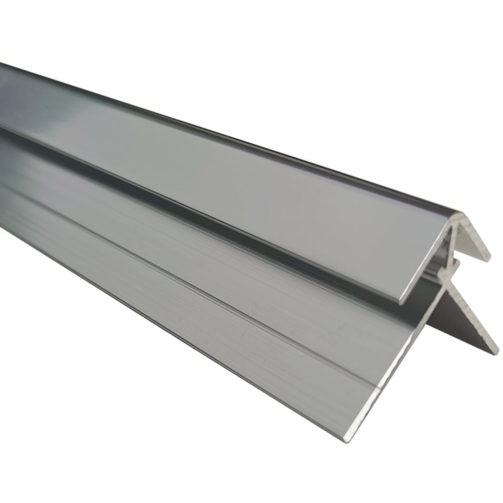 Wetwall Alloy Matt Silver External Corner 600mm Image 1