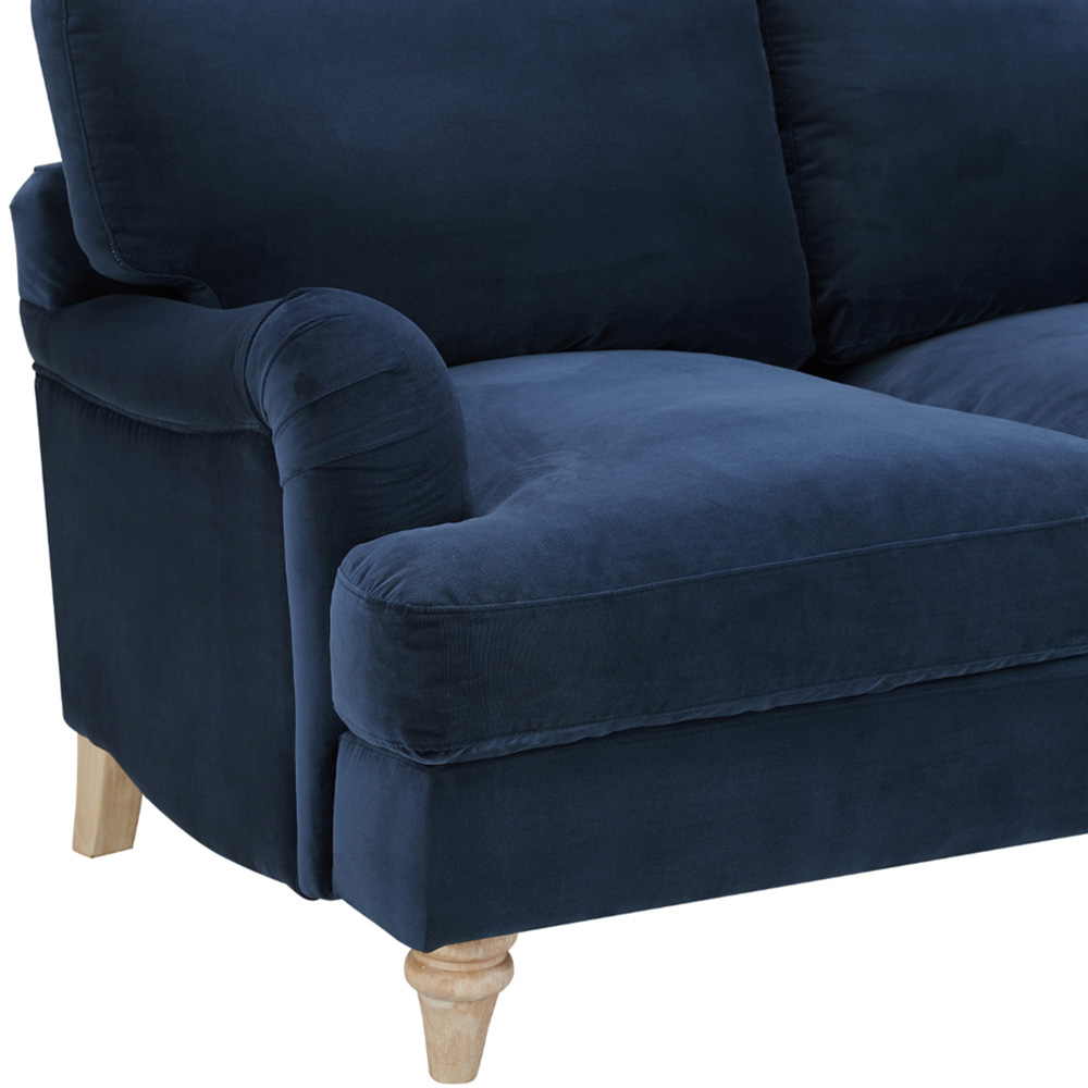 Home Detail Oxford 2 Seater Navy Blue Velvet Sofa Image 8