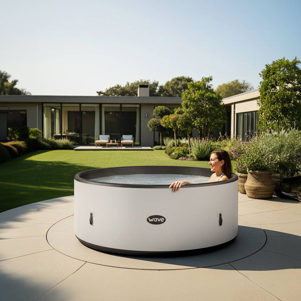 Wave Spas Ontario 6 Person Herringbone Round Drop Stitch Hot Tub Image 4