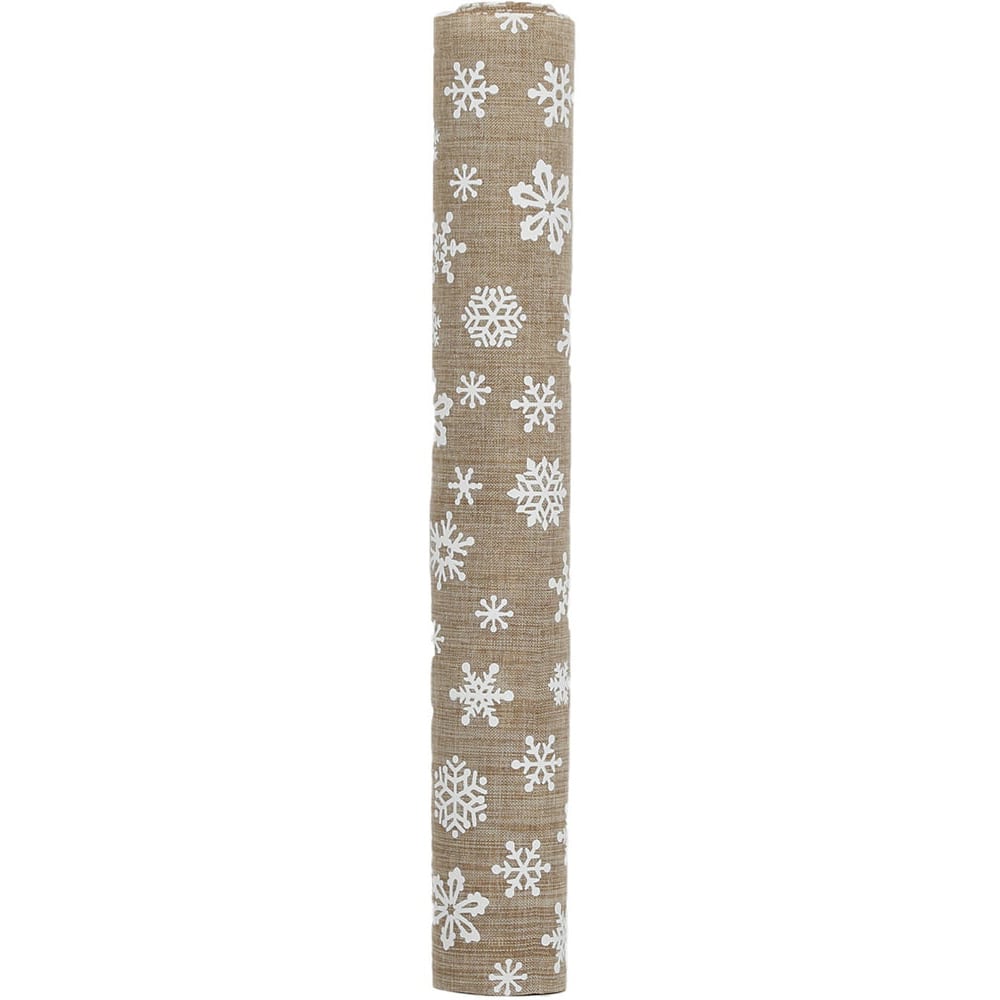 Single Christmas Hessian Fabric Roll 2.7m in Assorted styles Image 4
