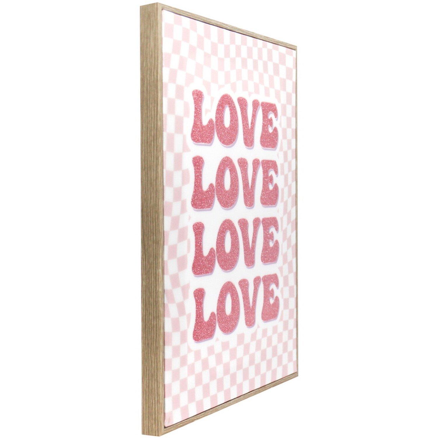 Groovy Checked Phrase Framed Art - Multicolour Image 5