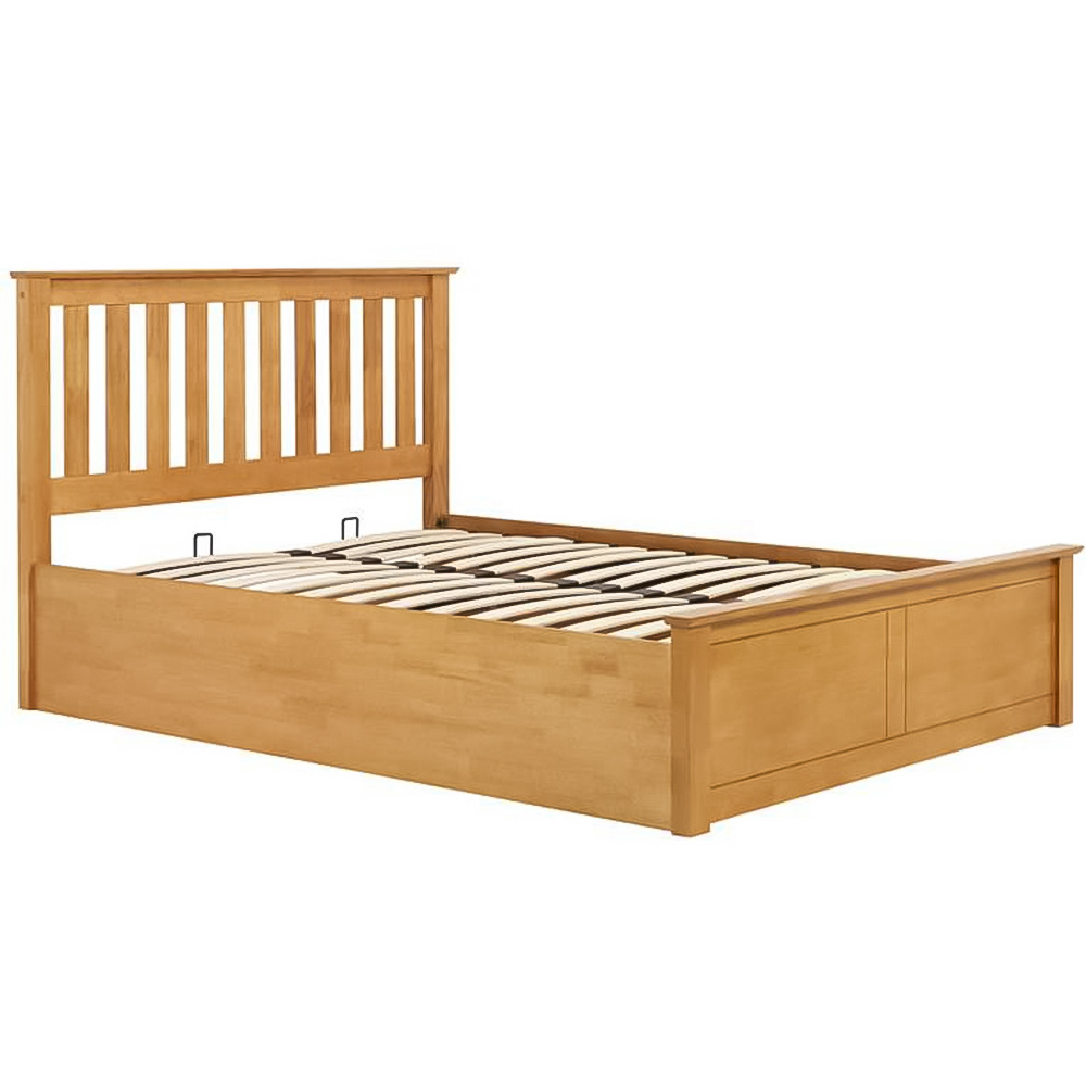 Phoenix Small Double Brown Ottoman Bed Image 2