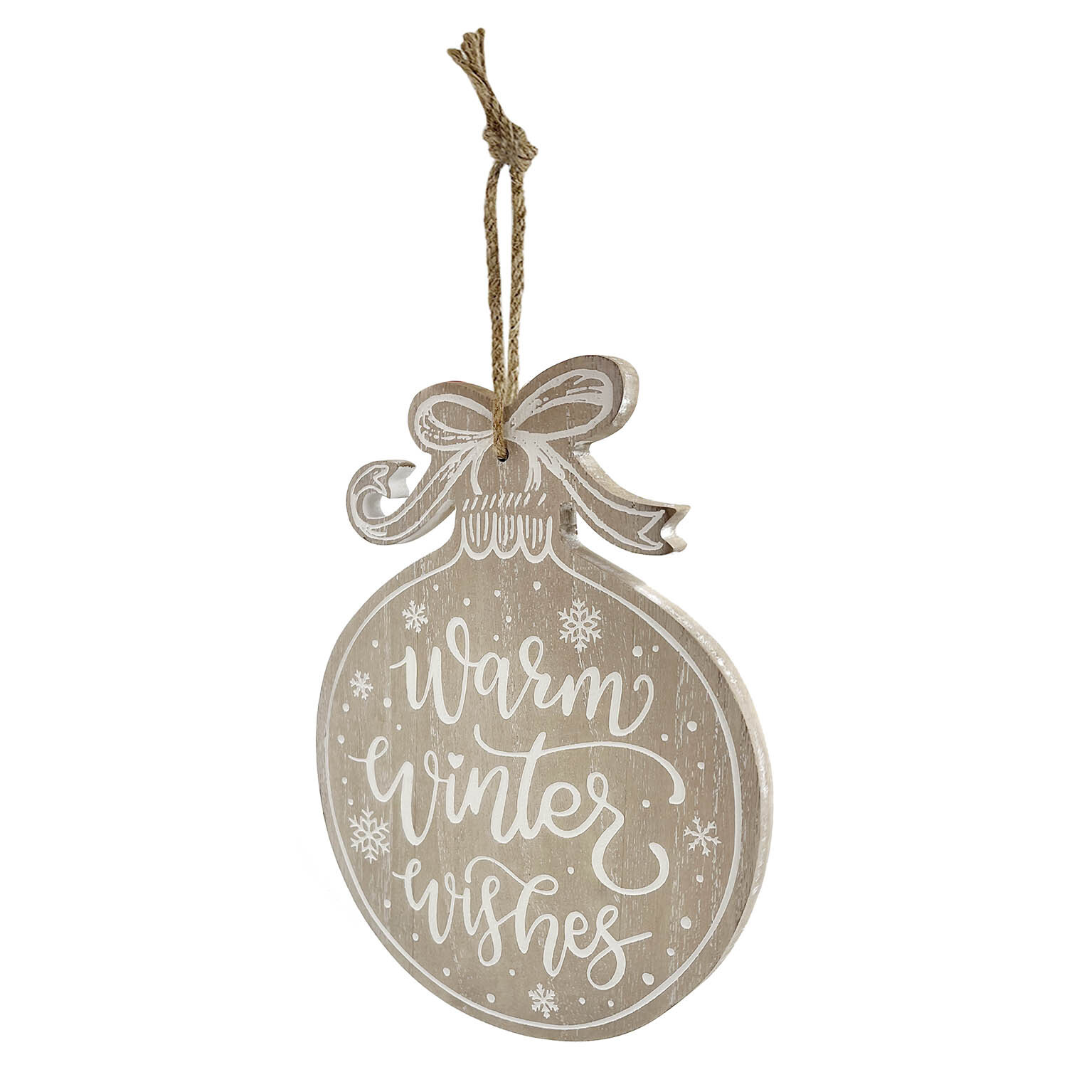 Warm Winter Wishes Hanger Brown Image 3