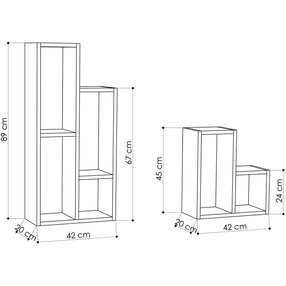 Decortie Sule White Plant Stand 2 Pack Image 5