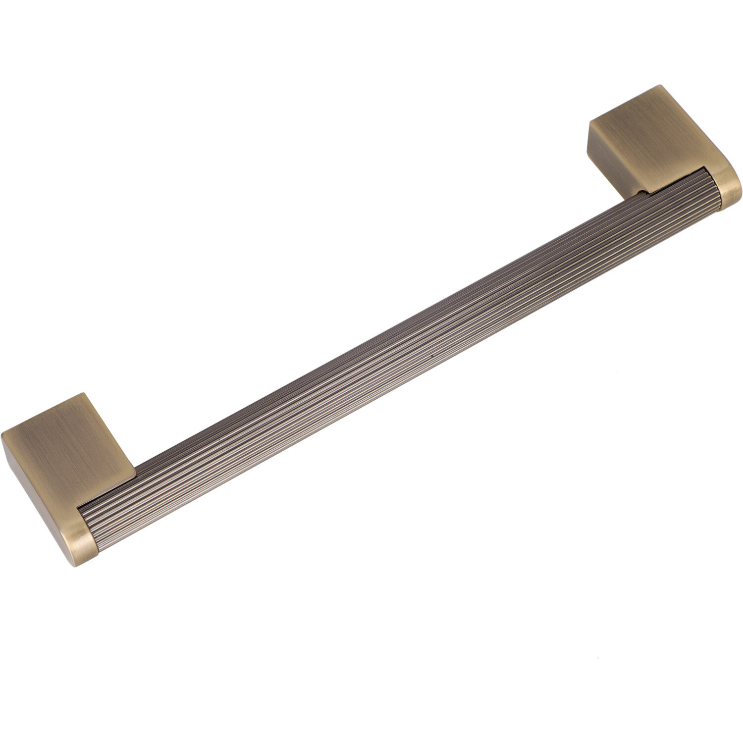 Pack of 2 Frankfurt Linear Cabinet Handles Antique Brass 160mm Image 2