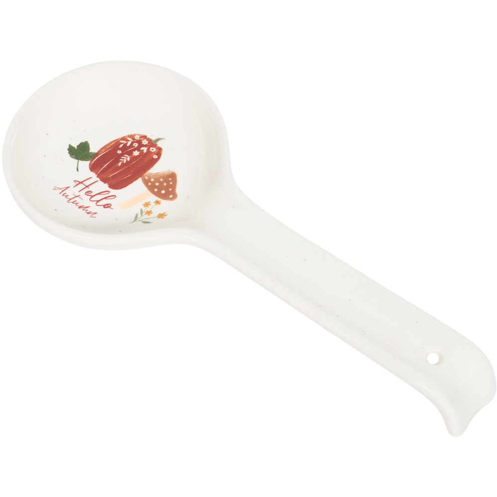 Autumn Print Spoon Rest White Image 3