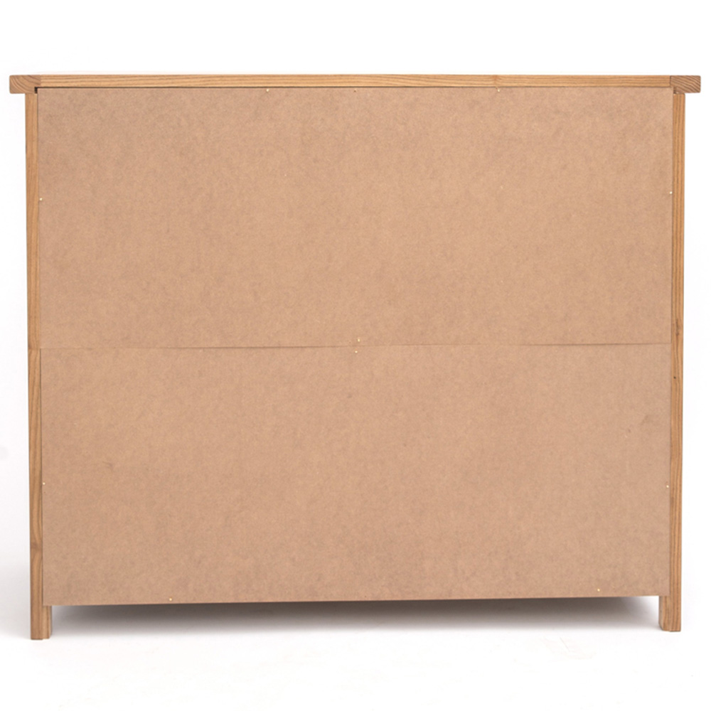 Cabinet Bits Trivento 6 Drawer Brown Brass Knob Chest of Drawers Image 7