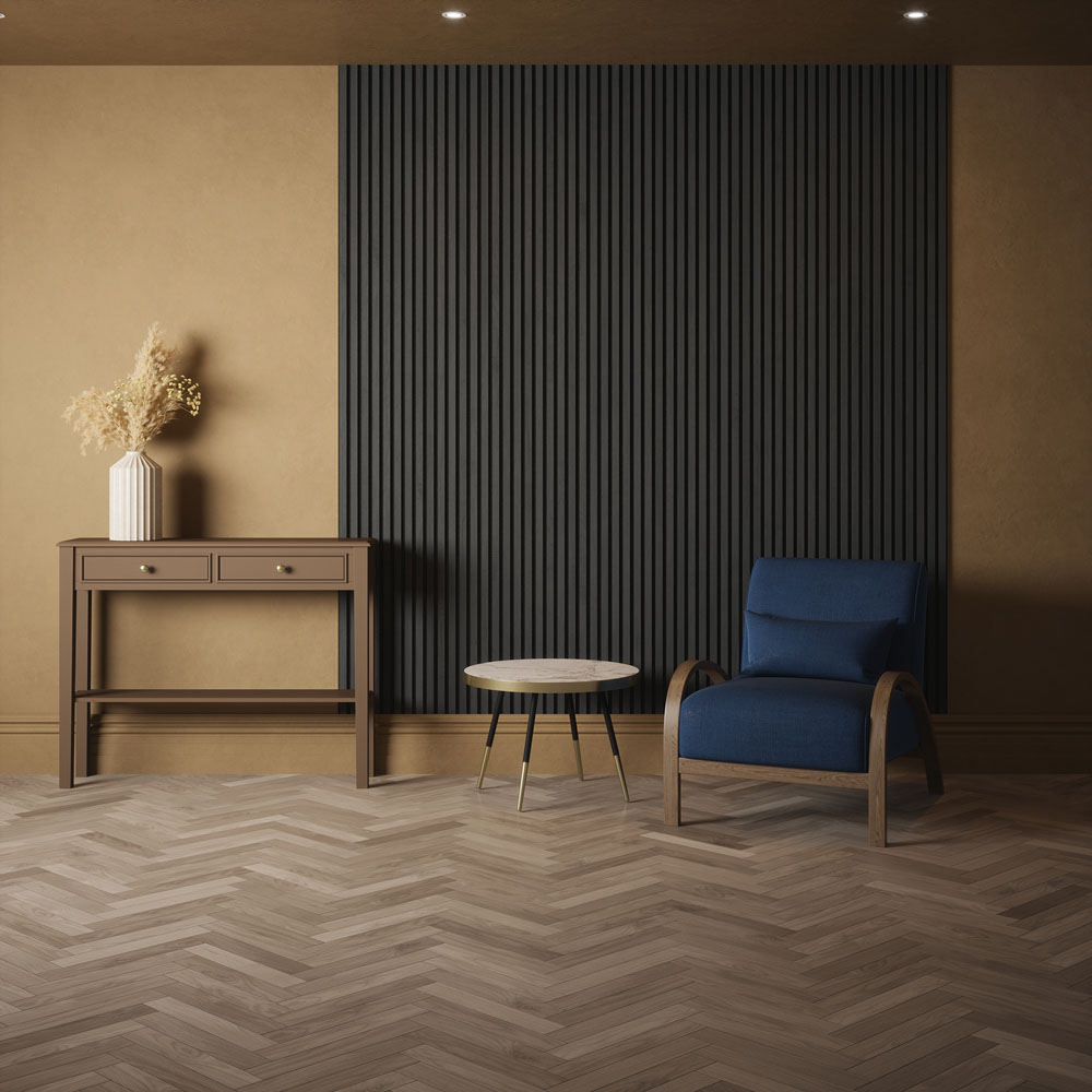 Kraus Easy Living Slate Grey Acoustic Slat Wall Panel 240 x 60cm Image 7