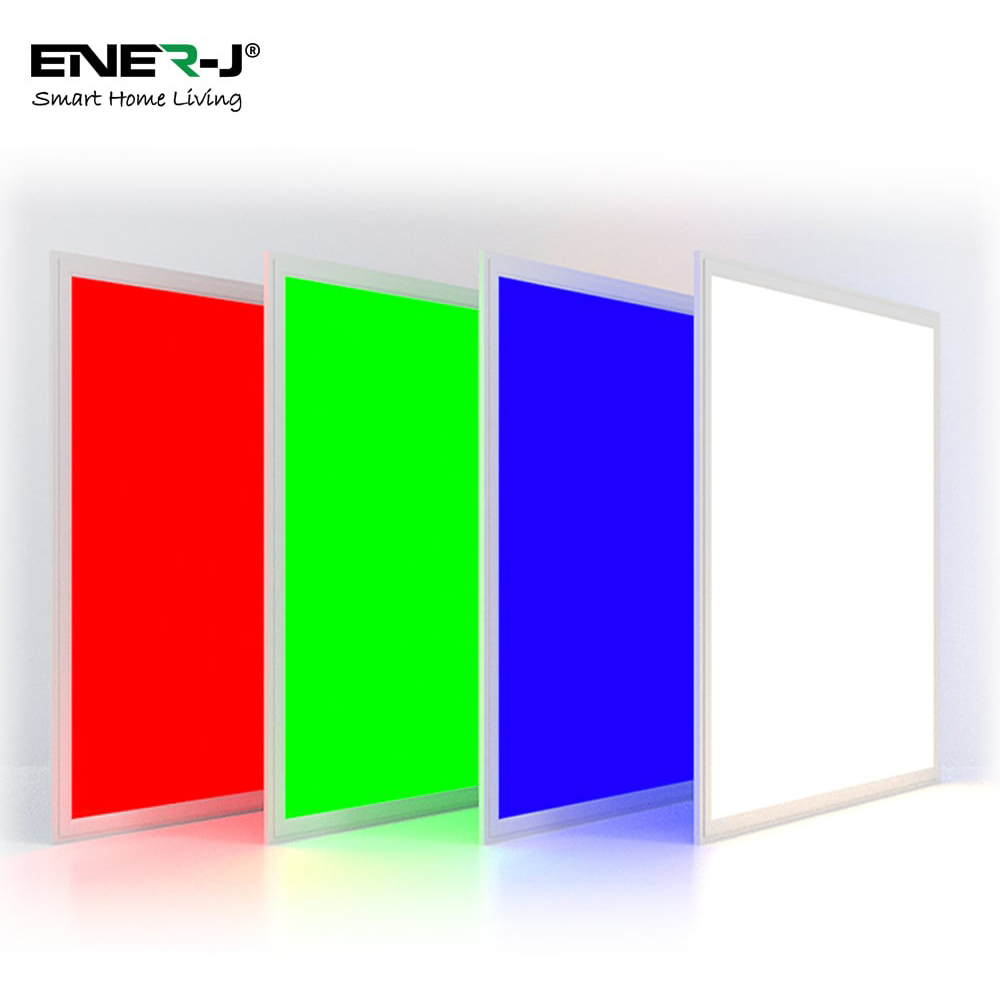 ENER-J Smart RGB Plus CCT Backlit Ceiling LED Panel Light Image 4