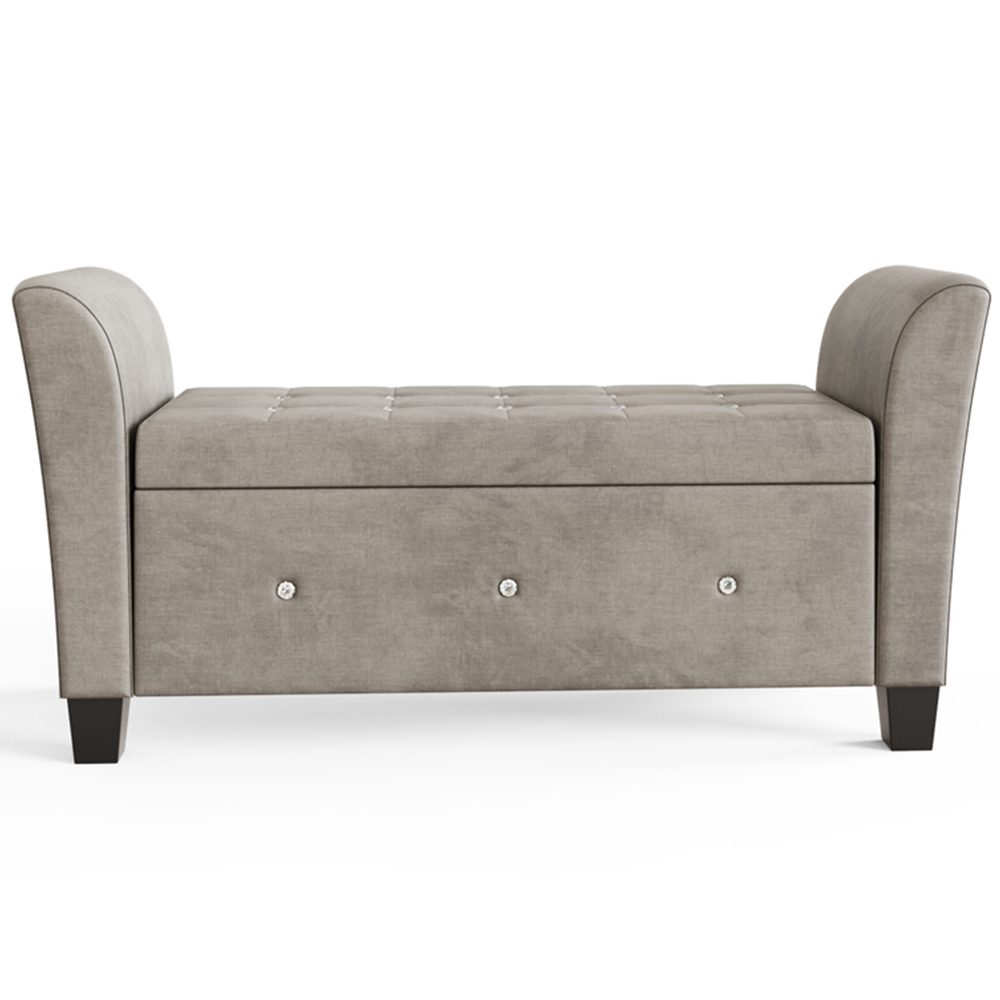 GFW Verona Silver Diamante Window Seat Image 3