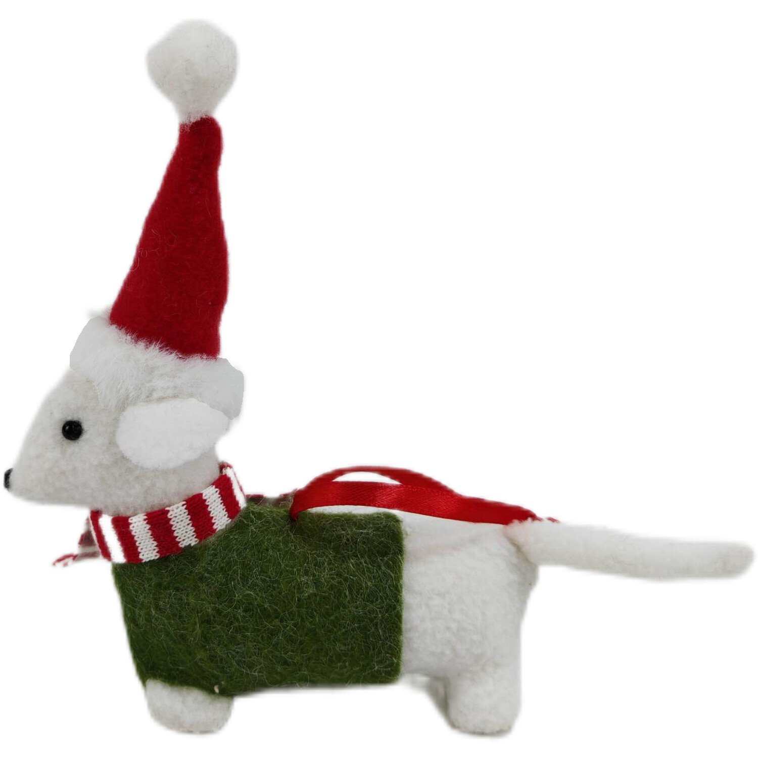 Hanging Christmas Dog Decoration Multicolour Image 2