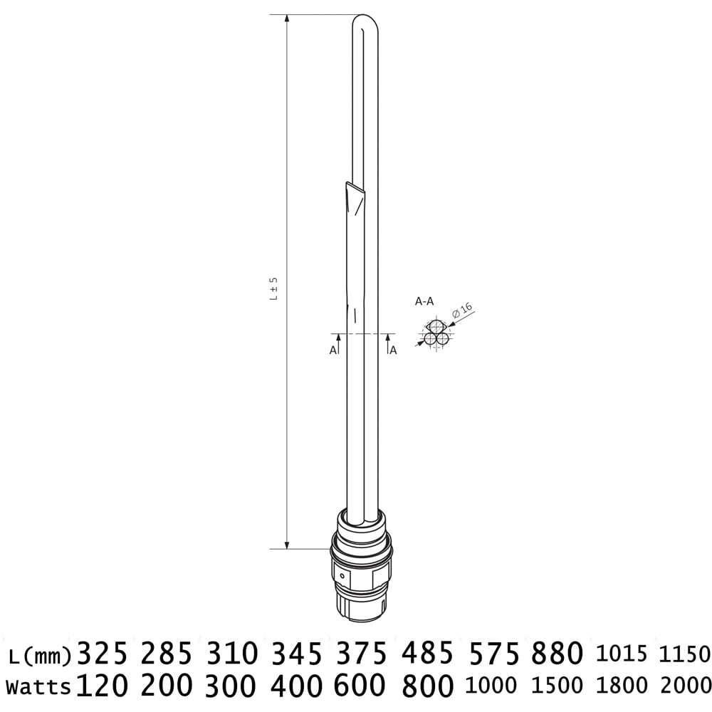 Terma SS1 Smart Split Heating Element Probe 2000W Image 4