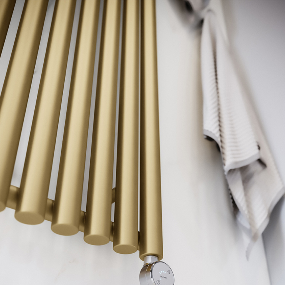 Terma Rolo Room Brass Electric Radiator Bluetooth 800W 1800 x 370mm Image 6