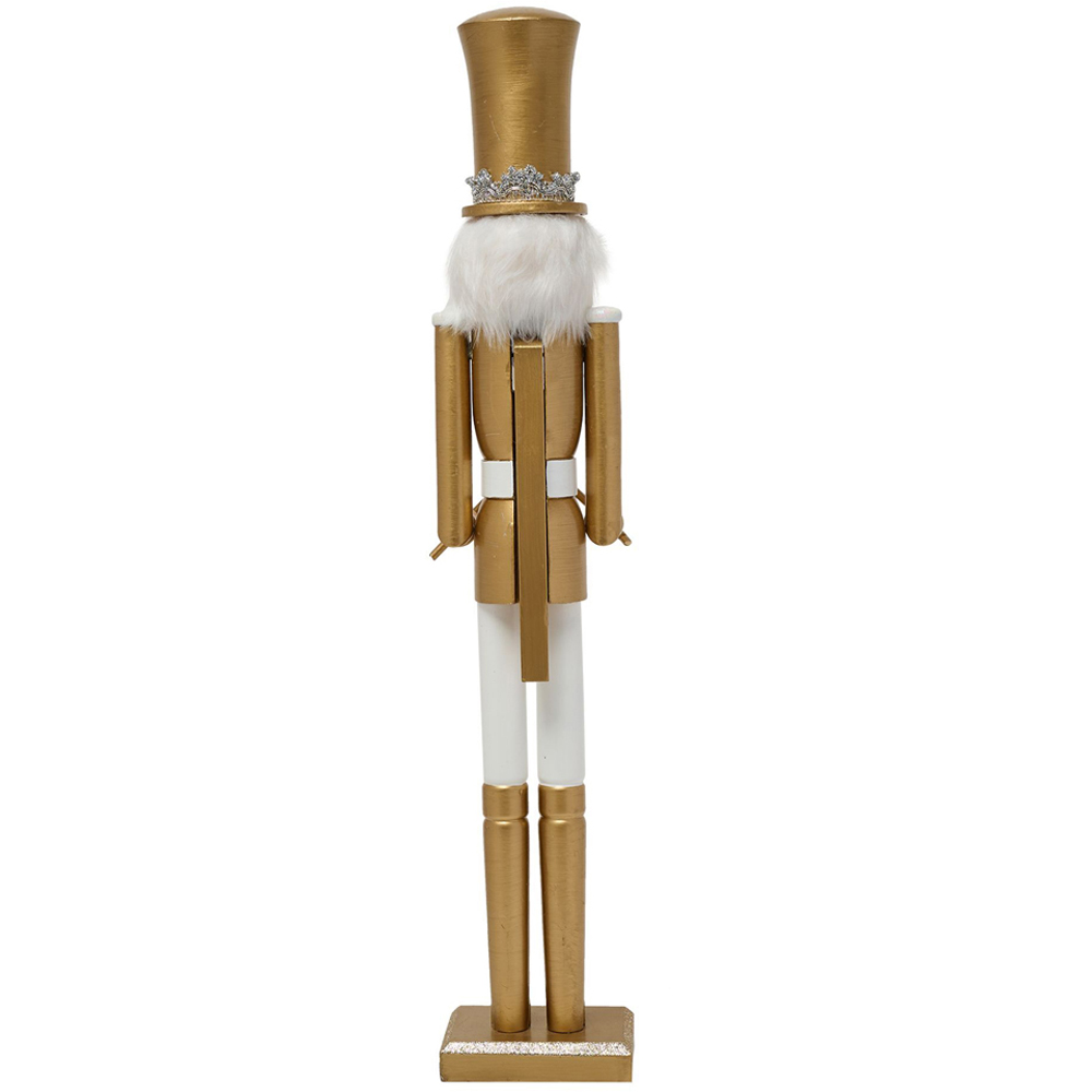 The Christmas Gift Co Bellini Gold Wooden Nutcracker Image 5