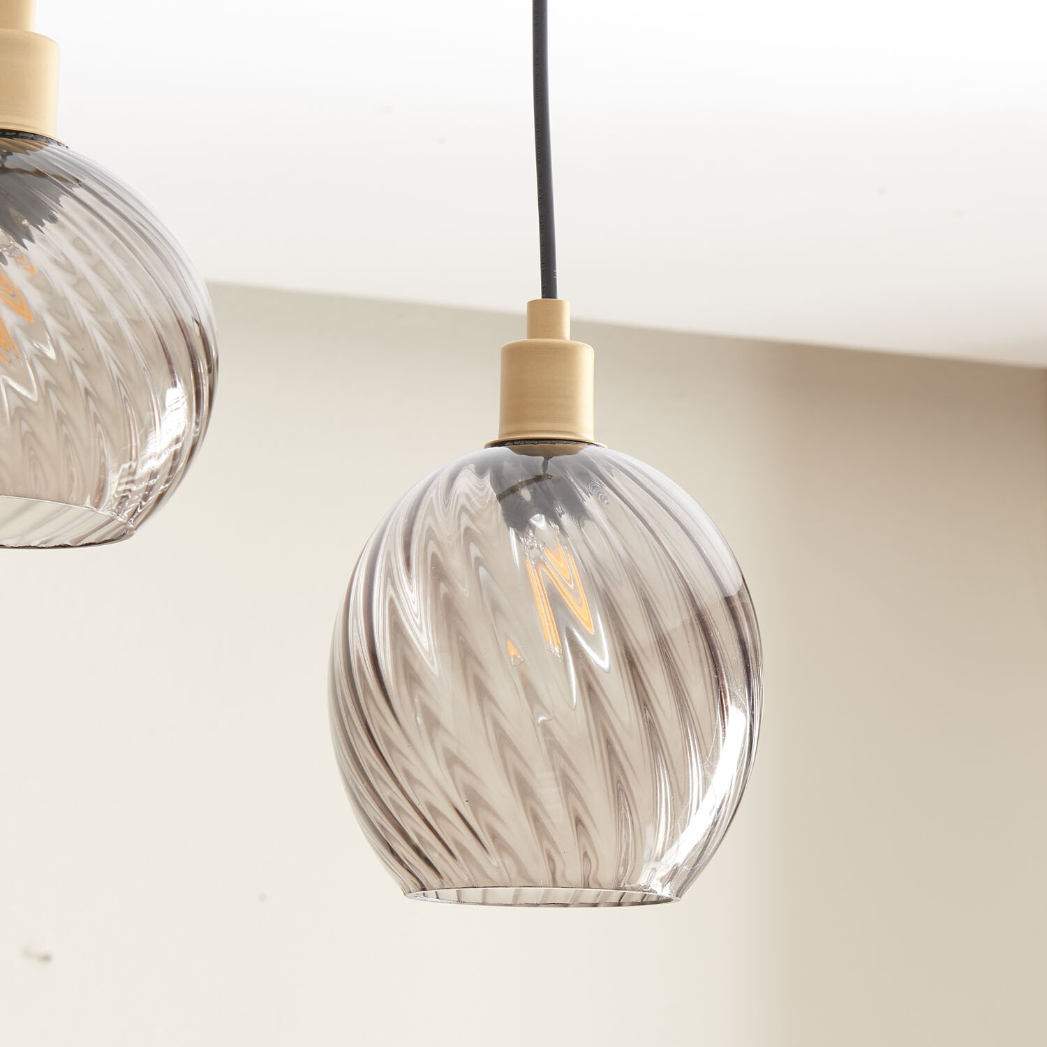 Lambeth Gold 3 Light Ceiling Light Image 3