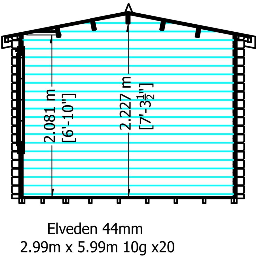 Shire Elveden 10 x 20ft Log Cabin Image 7