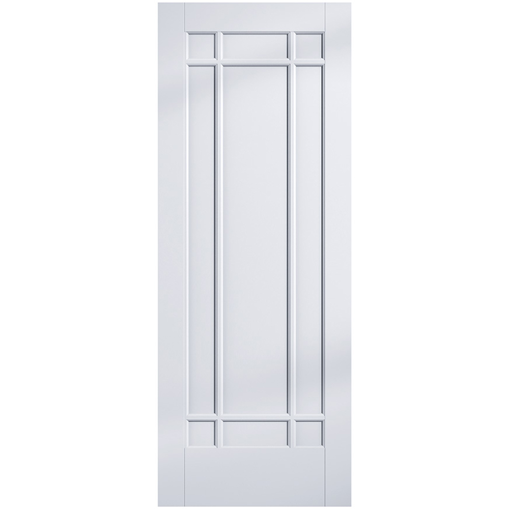 LPD Doors Manhattan White 9 Panel Primed Internal Door 1981 x 838mm Image 1