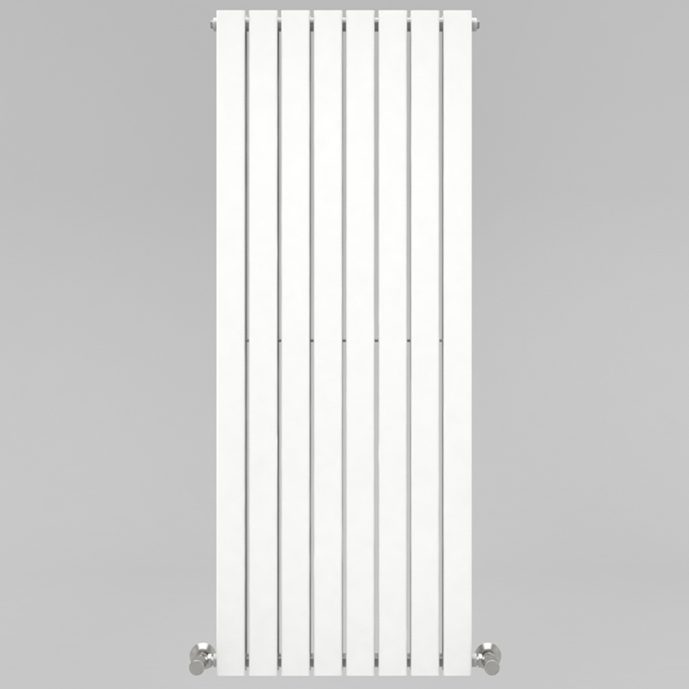 White 6925 BTU Double Flat Panel Vertical Column Radiator 1600 x 544mm Image 3