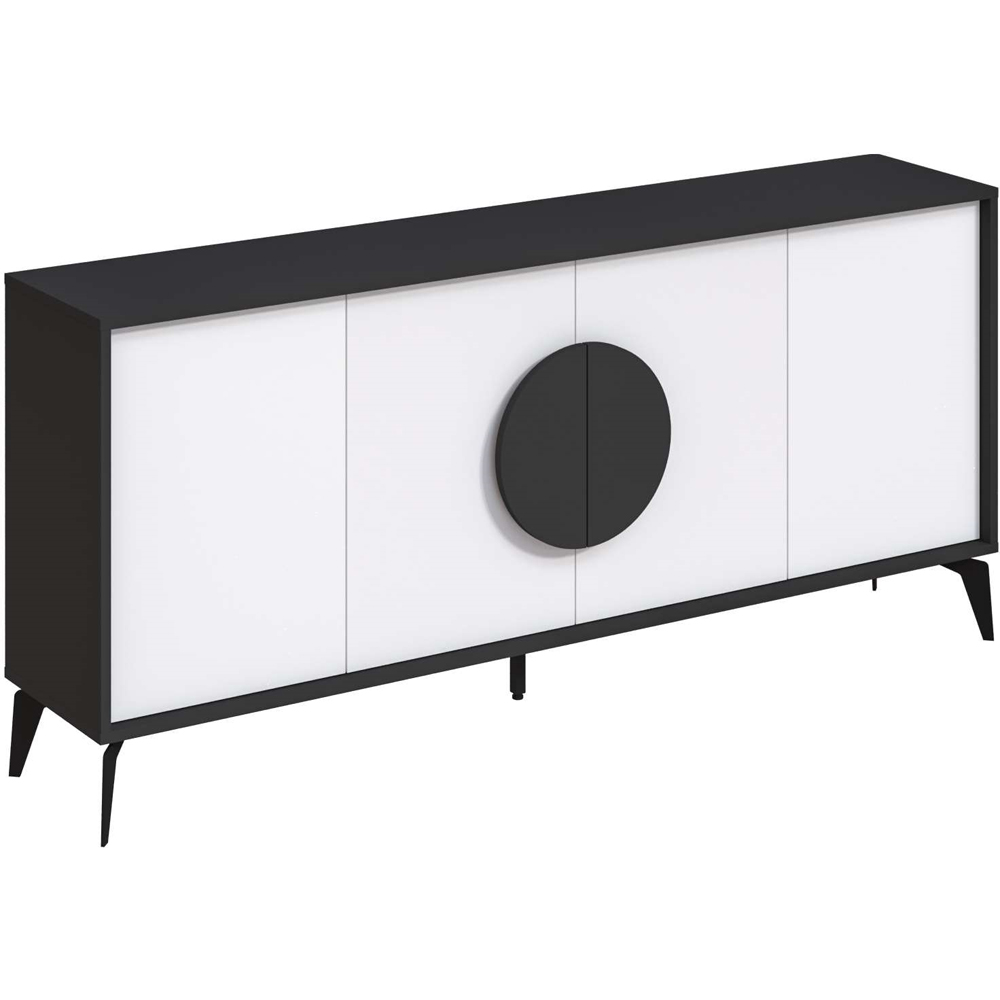 Decortie Gora Anthracite and White Console Sideboard Image 2