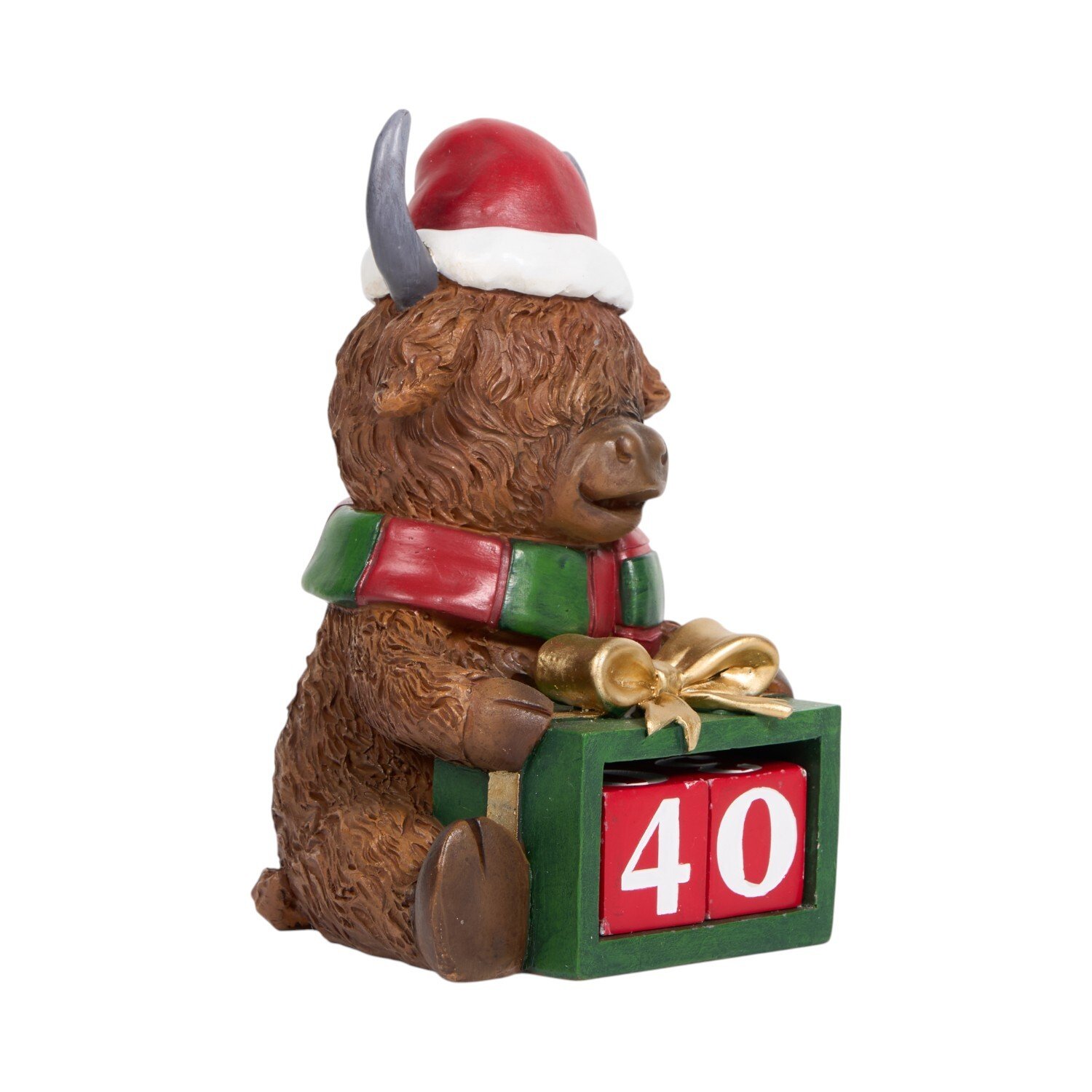 Christmas Highland Cow Advent Calendar Brown Image 2