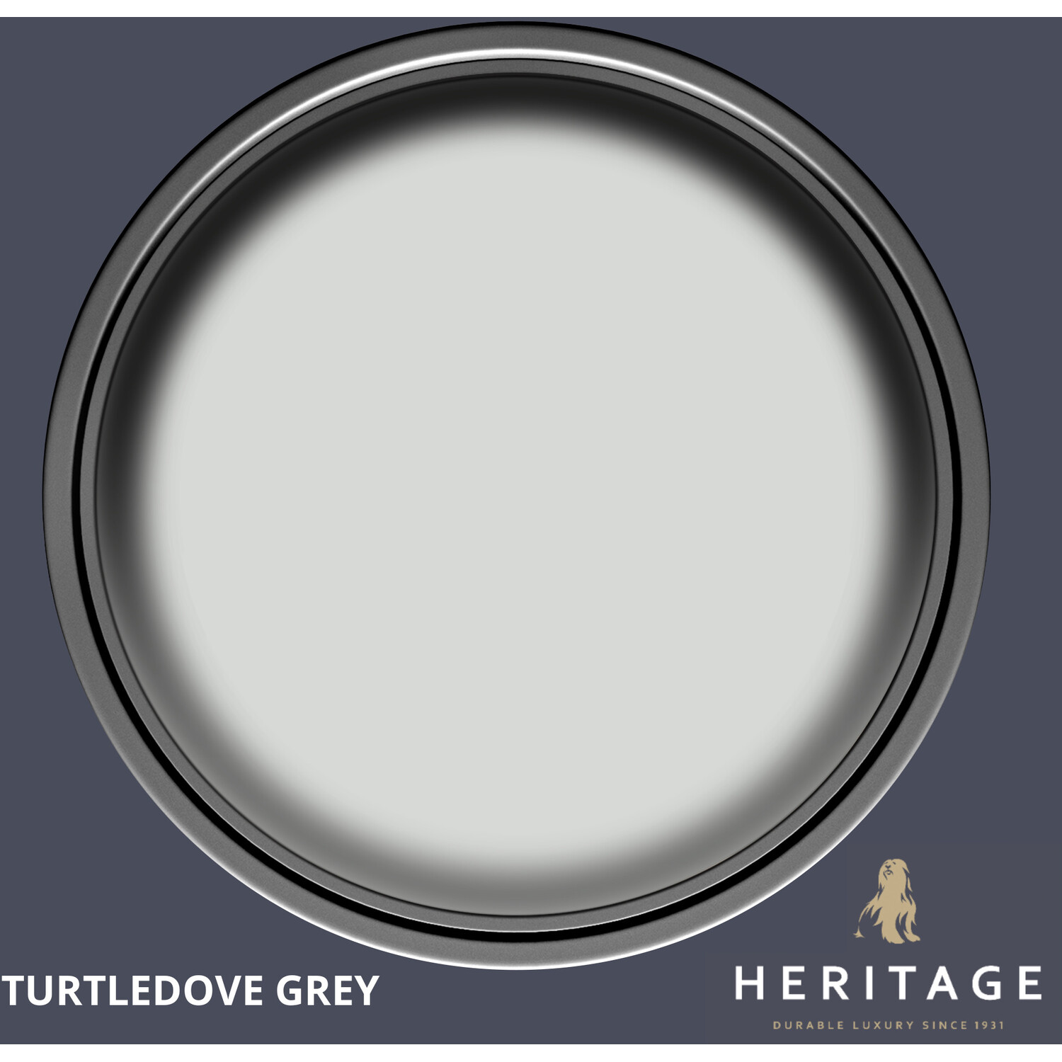 Dulux Heritage Velvet Matt Emulsion Tester Turtledove Grey Image 3