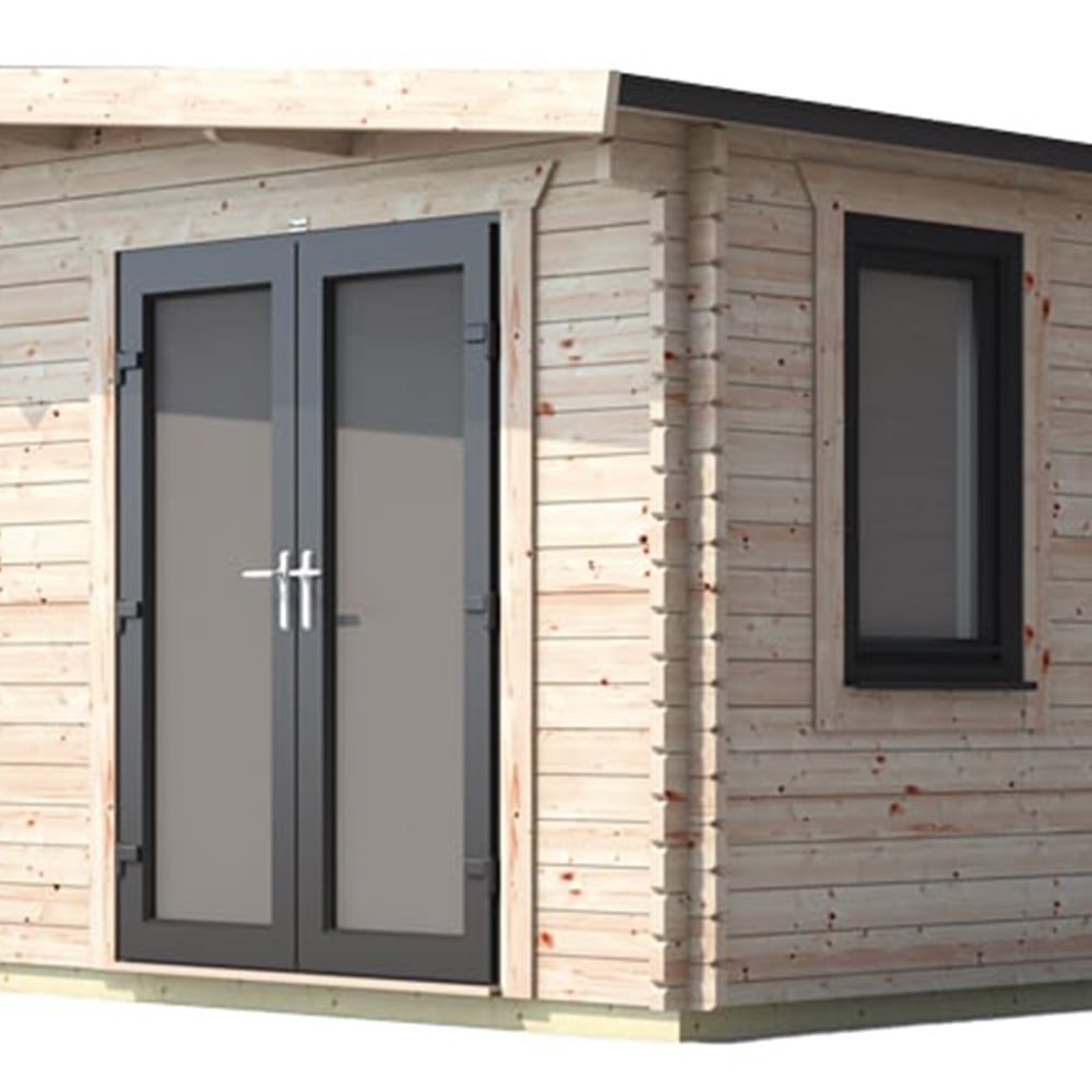 Power Sheds 16 x 18ft Right Double Door Chalet Log Cabin Image 3