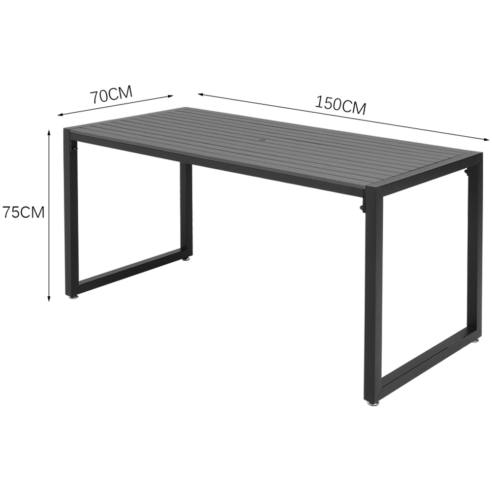 Living and Home 6 Seater Dining Table and Bench Set Image 9