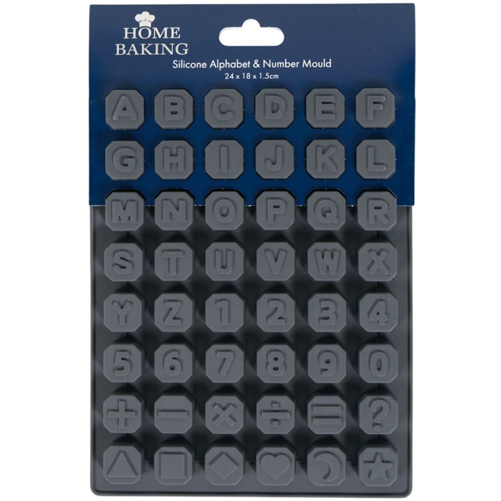 Silicone Alphabet or Numbers Mould Image 4