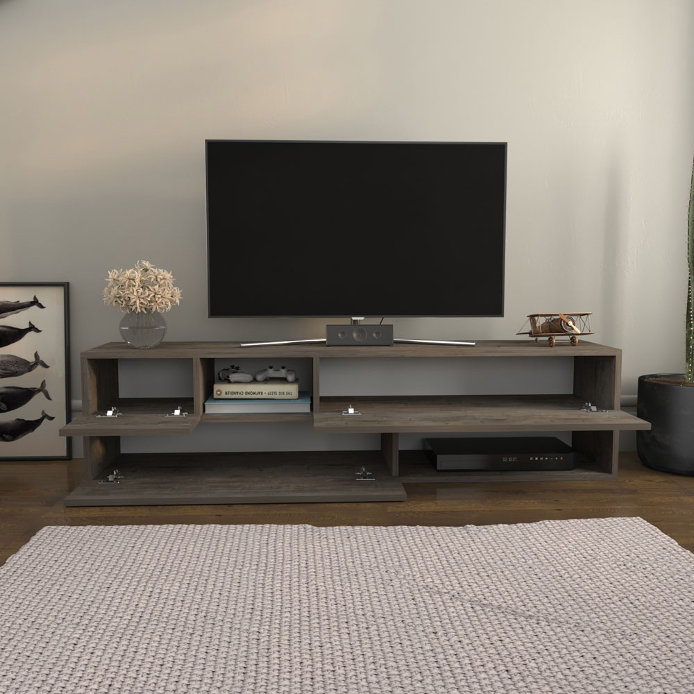 Decorotika Sunny 3 Door 2 Shelf Wenge TV Unit Image 5