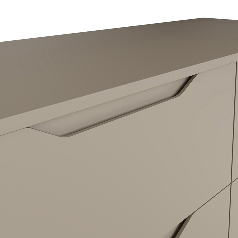 FWStyle Luno 2 Drawer Putty Modern Bedside Table Image 5