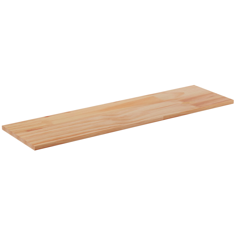 Homebase 90cm Solid Pine Shelf Image 1