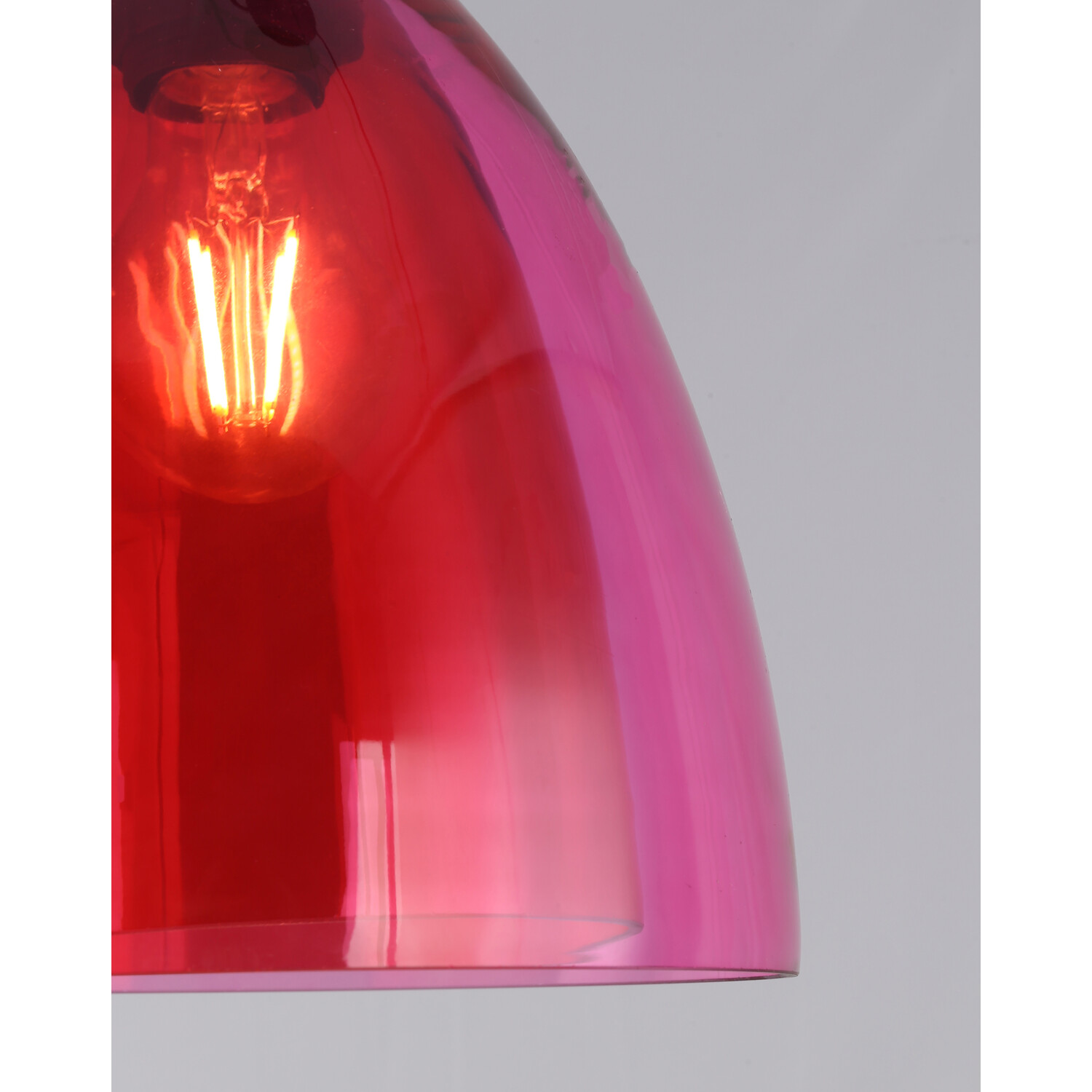 Eden Glass Pendant - Pink Image 3