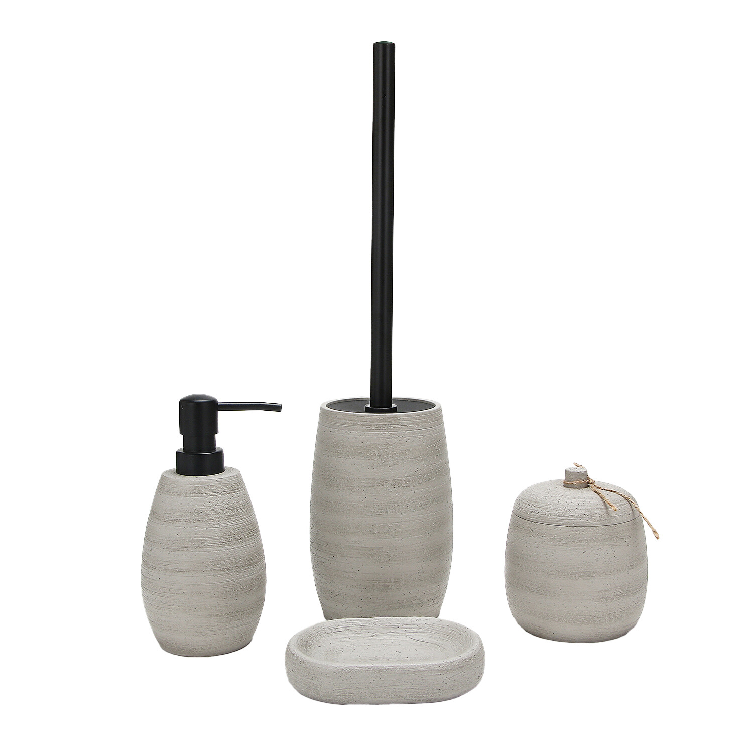 Oslo Toilet Brush Holder - Grey Image 3