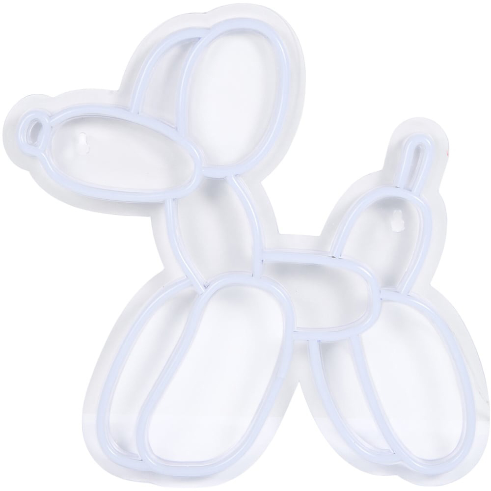 Blue Balloon Dog Neon Sign - White Image 2