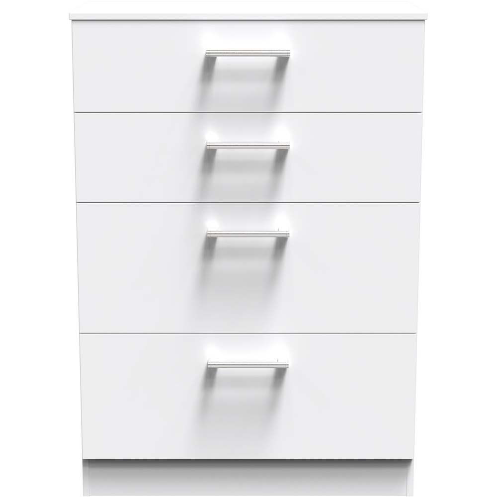 Crowndale Devon 3 Piece White Matt Bedroom Furniture Set Image 5