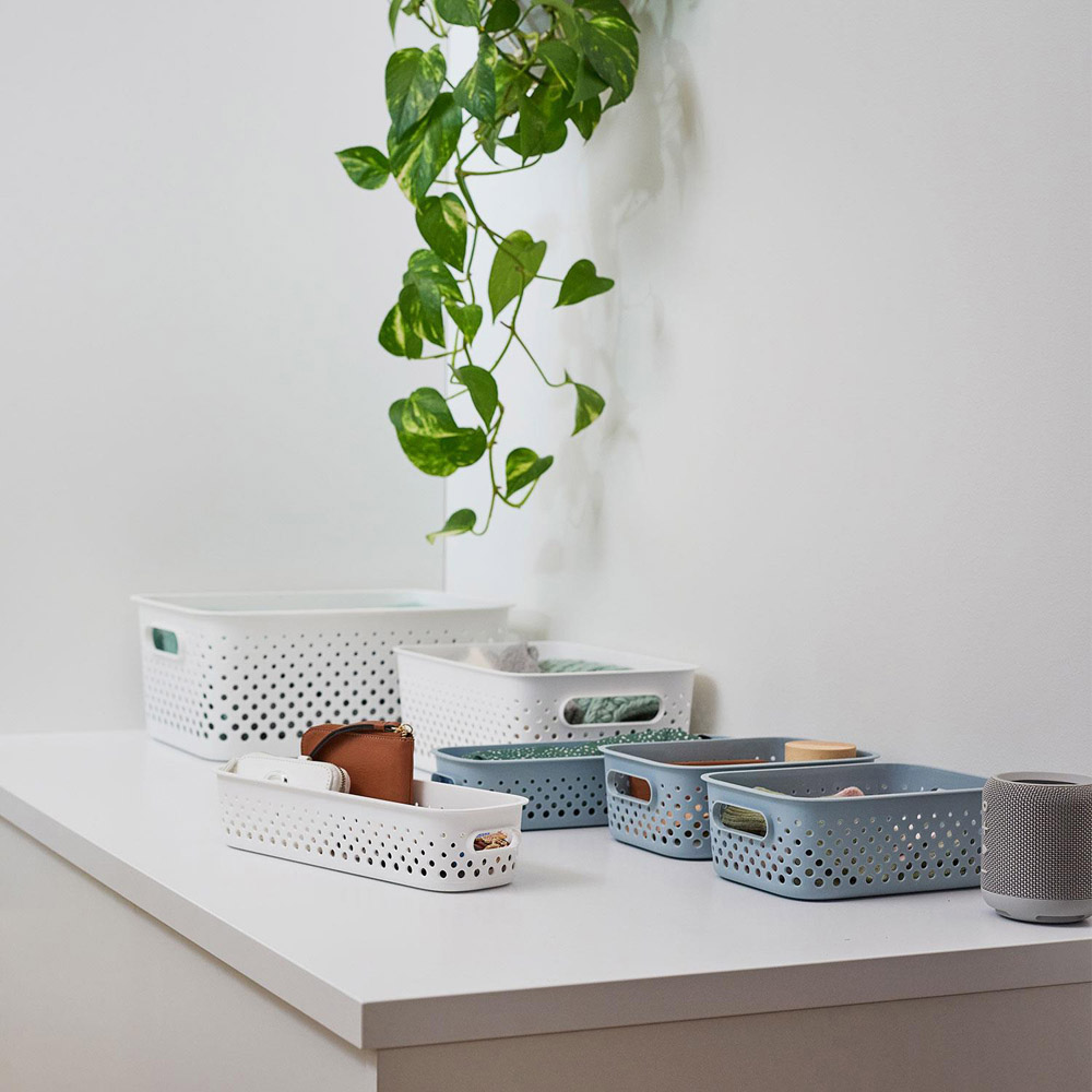 SmartStore Essence Beach Grass Large Storage Basket 11.4L 3 Pack Image 8